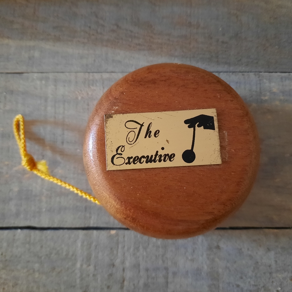 Vintage The Executive Wooden Yo-Yo Oversized